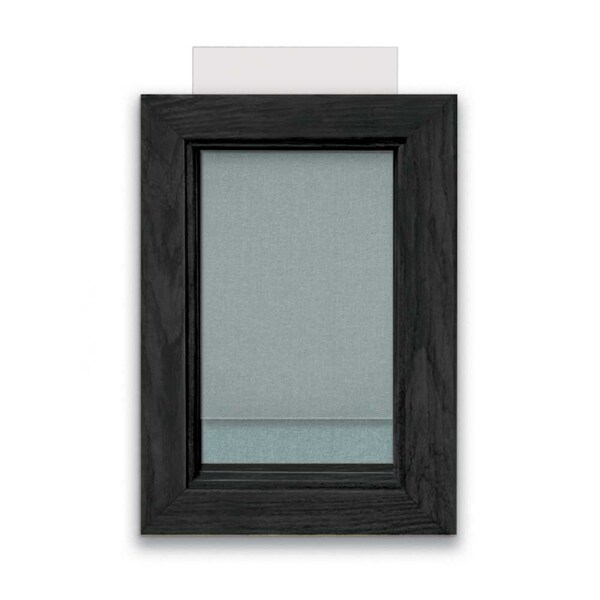 Indoor Enclosed Combo Board, 72"x36", Black Frame/Burgundy & Buff